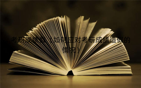 考研成绩假（如何应对考研成绩造假的情况）