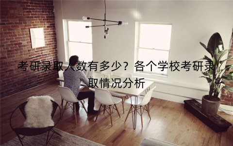 考研录取人数有多少?各个学校考研录取情况分析 考研录取人数有多少?各个学校考研录取情况分析