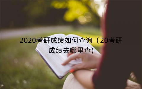 2020考研成绩如何查询(20考研成绩去哪里查) 2020考研成绩如何查询(20考研成绩去哪里查)