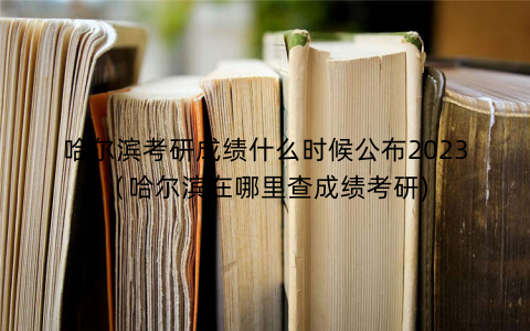 哈尔滨考研成绩什么时候公布2023（哈尔滨在哪里查成绩考研)