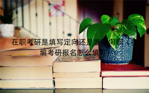 在职考研是填写定向还是非定向啊(在编考研报名怎么填写) 在职考研是填写定向还是非定向啊(在编考研报名怎么填写)