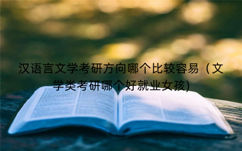 汉语言文学考研方向哪个比较容易（文学类考研哪个好就业女孩)