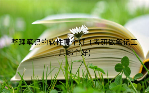 整理笔记的软件哪个好（考研做笔记工具哪个好)