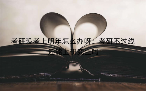 考研没考上明年怎么办呀：考研不过线还能上研究生吗