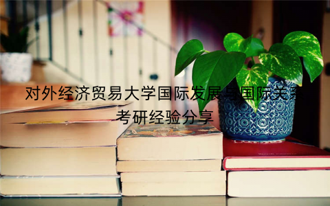 对外经济贸易大学国际发展与国际关系考研经验分享